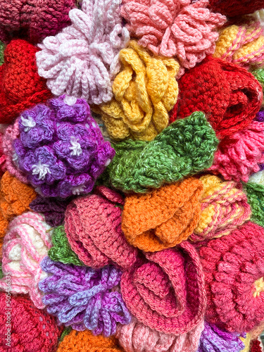 Colourful wool as a background  © trgowanlock