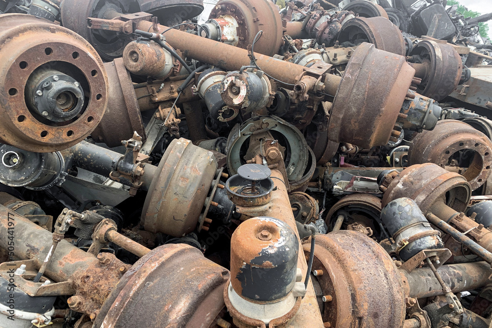 Φωτογραφία Heavy duty truck rear axle, used auto spare parts for reuse, spare parts from da