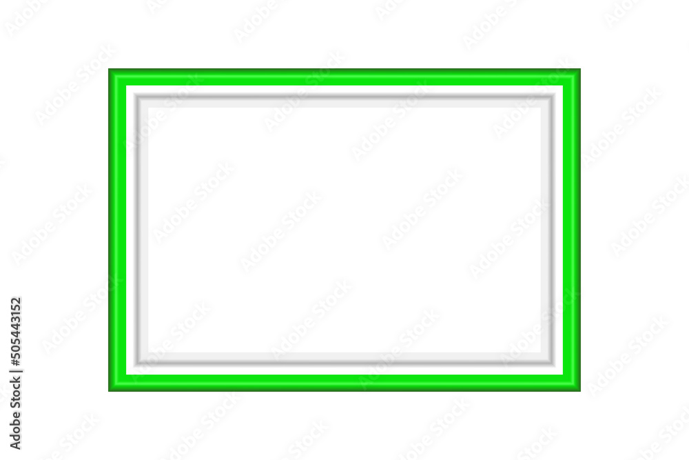 Celebration Green Frame Isolated On White Background. Vector Celebration Green Frame Isolated On White Background. Vector