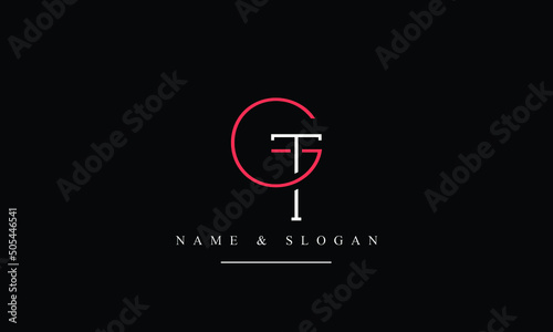 TG, GT, T, G abstract letters logo monogram