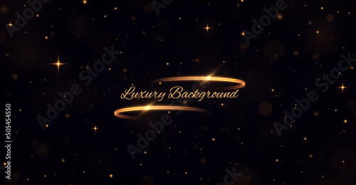 Luxury shiny background. Sparkling stars. Festive christmas background.