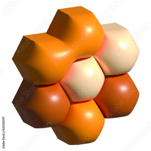 molecule 3d render