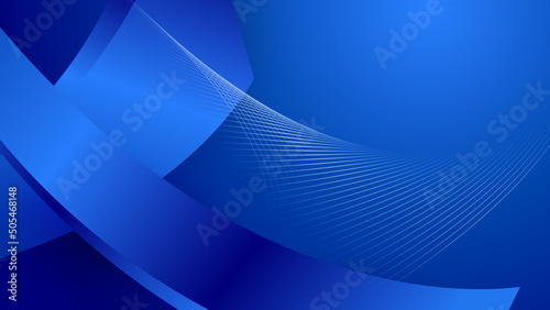 Abstract blue background with flowing lines. Dynamic waves. vector illustration.