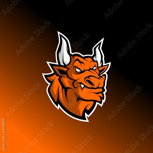 Fototapeta Naklejka Na Ścianę i Meble -  bull logo esport