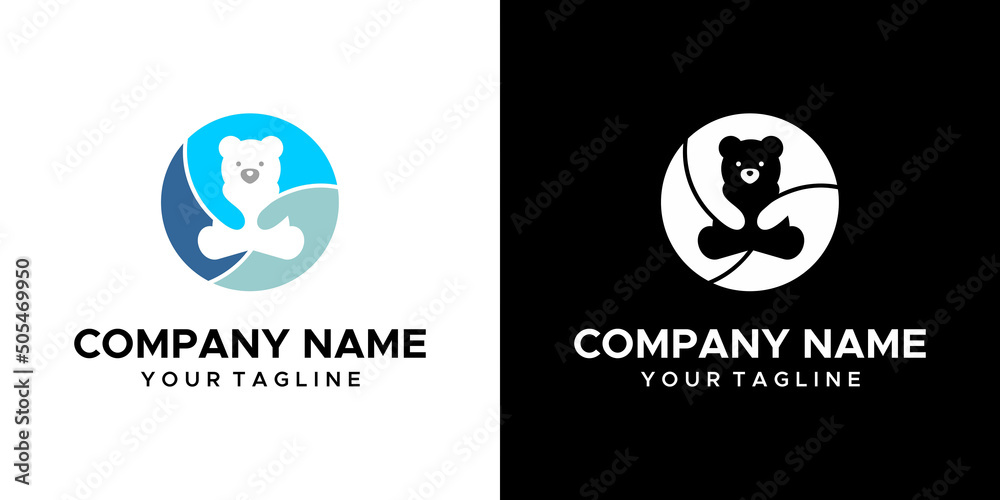 a graphic image of a teddy bear themed, on a black and white background. vector graphics base.
