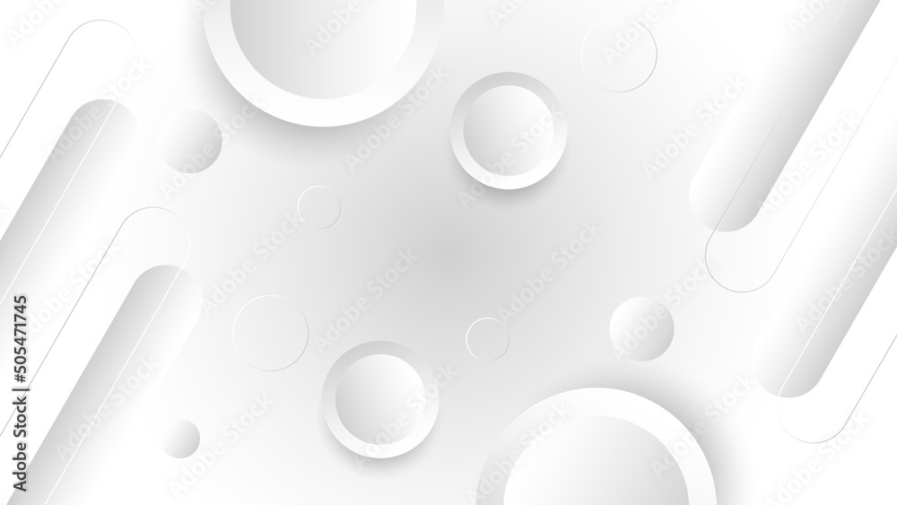 Grey white abstract background paper shine and layer element vector for presentation design. Suit for business, corporate, institution, party, festive, seminar, and talks.