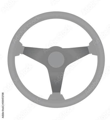 Grey car wheel. vector illustration