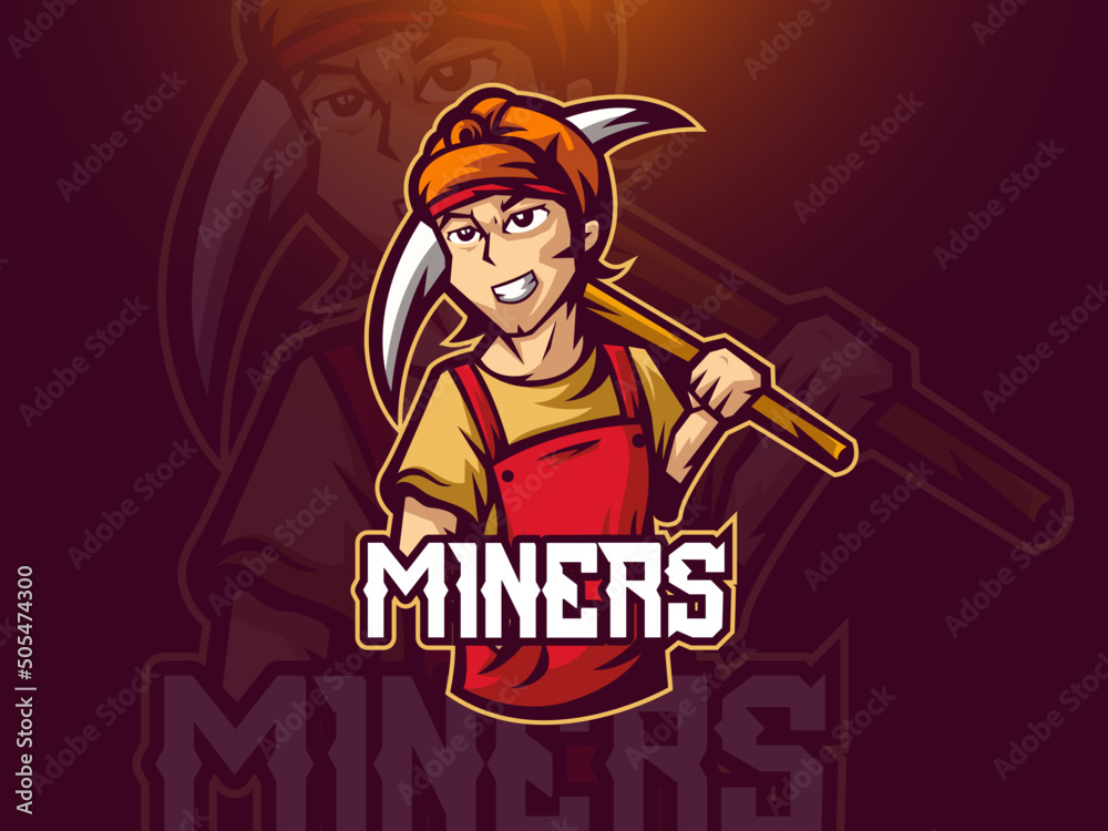 Modern esport mascot logo Modern esport mascot logo