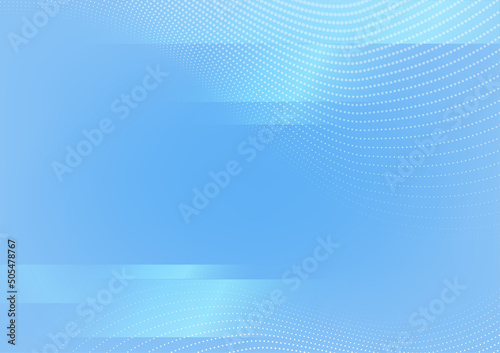 Futuristic Technology Abstract Light Blue Gradient Background Dot Wave and Strips, Clean and Elegance Backdrop, Business, Beauty and Creativity, Innovation Concept