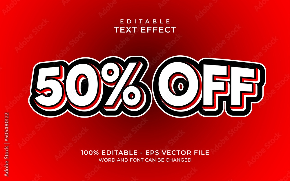 Editable text effect - Promotion style Editable text effect - Promotion style