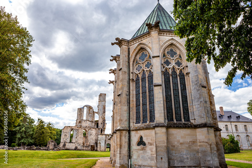 ruins of Chaalis abbey, Chaalis, France photo