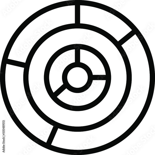 Double Donut Chart Icon