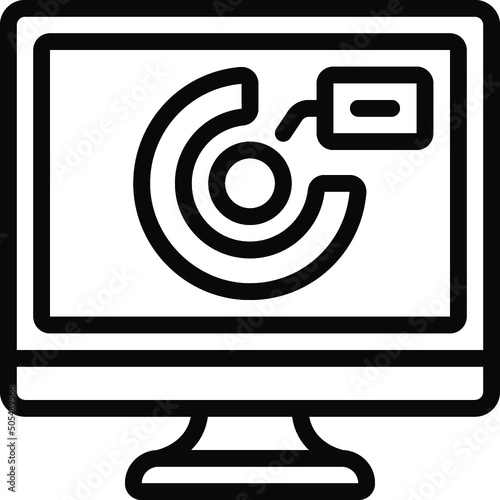 Computer Progress Chart Icon