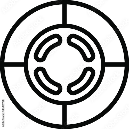 Equal Double Donut Chart Icon