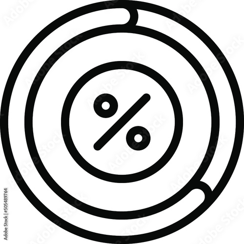 Percentage Progress Chart Icon