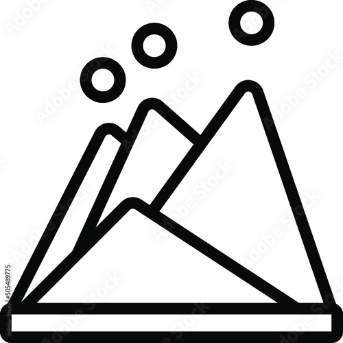 Mountain Chart Icon