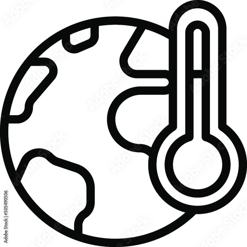 Earth Temperature Icon