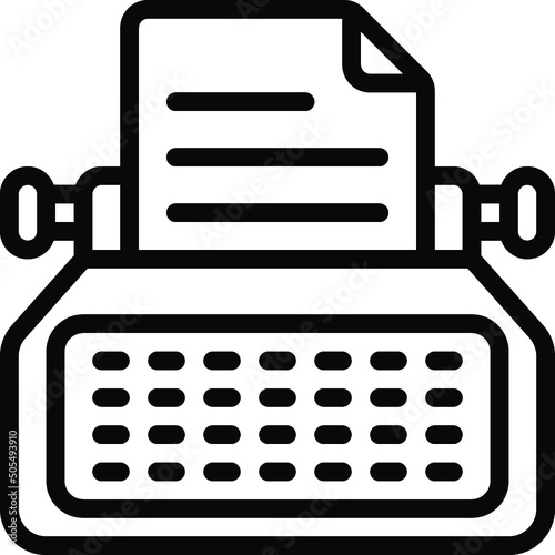 Typewriter Icon