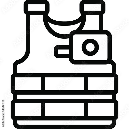 Video Tactical Vest Icon