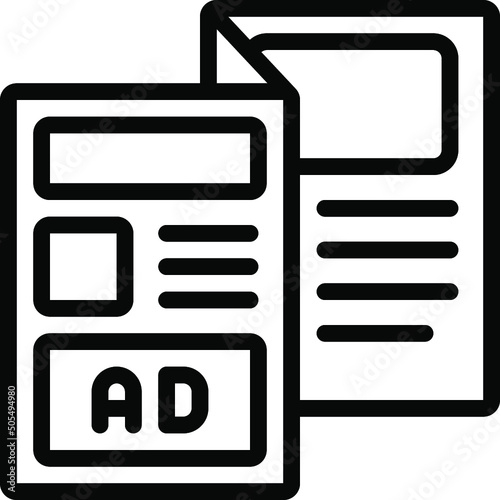 Brochure Ad Icon