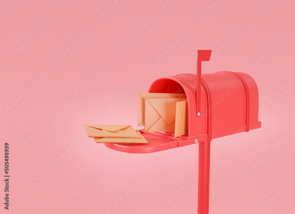 Special Message Mailbox Letters Delivery Words Illustration Stock Photo by  ©iqoncept 229308628