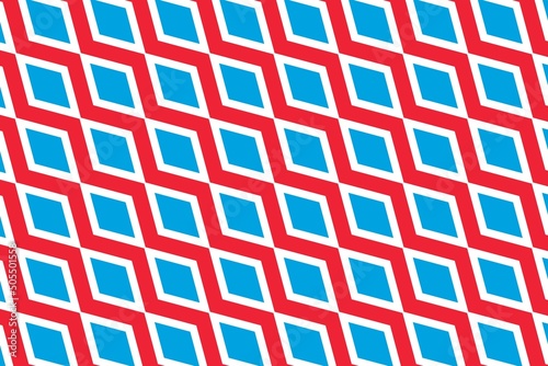 Geometric pattern in the colors of the national flag of Luxembourg. The colors of Luxembourg.