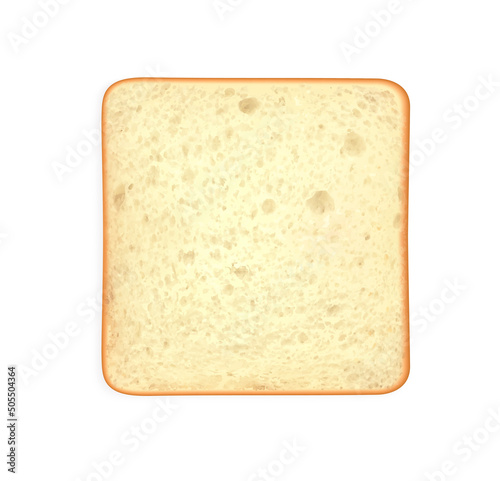 Toast Bread Slice Composition