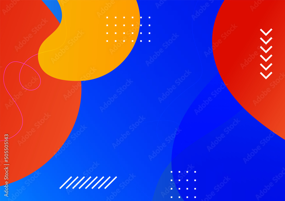 Modern abstract gradient geometric vibrant vivid colorful design background banner