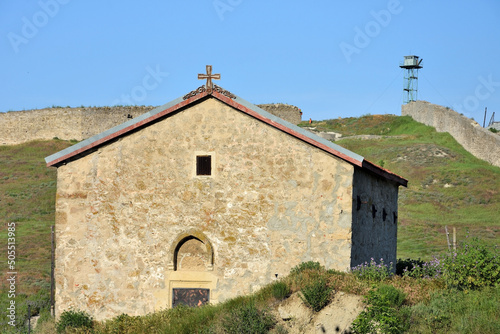 The temple of Genoese fortress in Feodosia. Attraction Of The Crimea