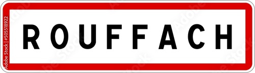Panneau entrée ville agglomération Rouffach / Town entrance sign Rouffach