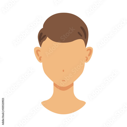 Male Haircut Head Composition