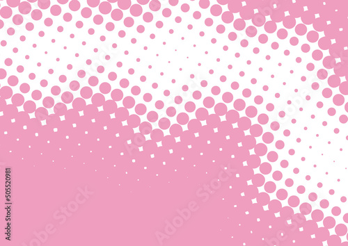 Superhero fun pop art background pink and white colors in retro comics style, vector