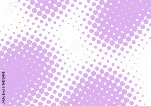 Bright purple and white background in pop art comic book style, vector illustration
