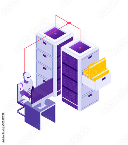 Server Connected Robot Composition