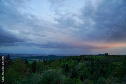 clouds over the mountain