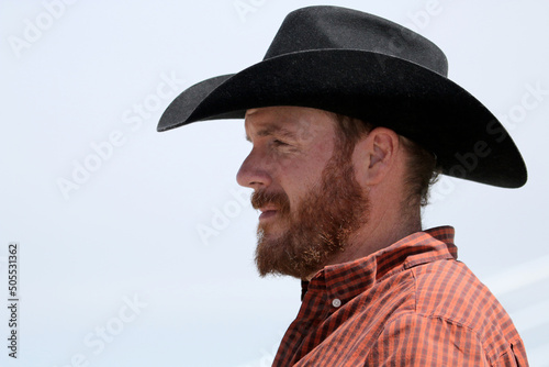 Rodeo Cowboy Portrait Outdoors © Cody