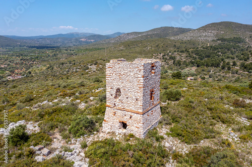 Watchtower of San Millan in Santa Magdalena de Pulpis Castellon photo