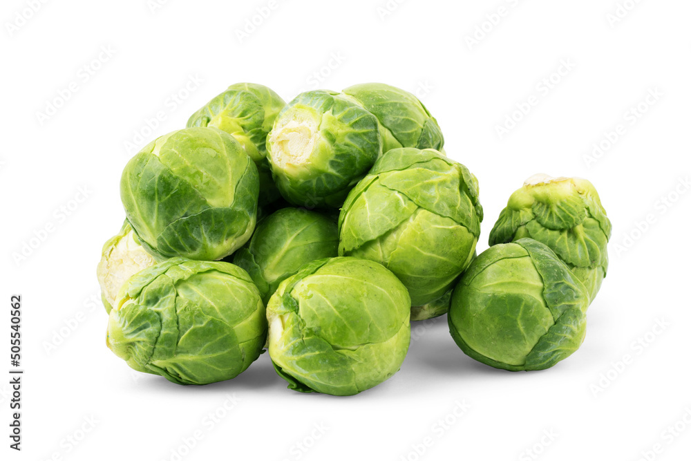 Brussels sprouts isolated on white background Brussels sprouts isolated on white background