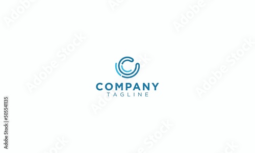 Letter C logo design icon template element
