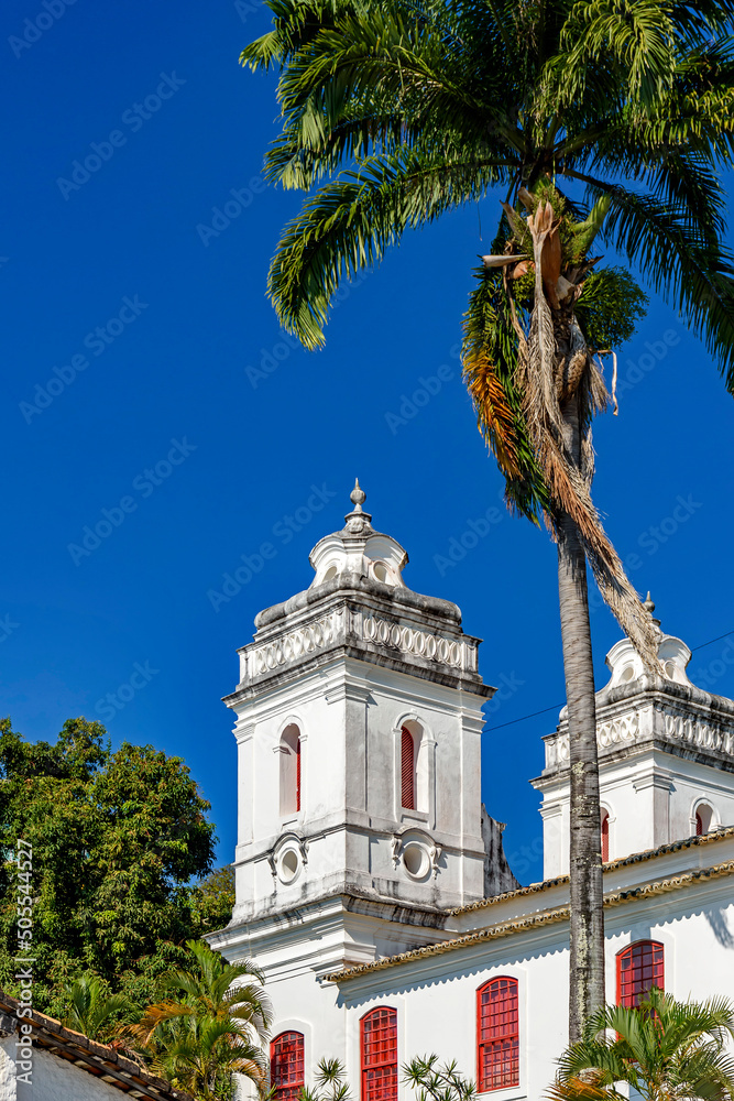 Historic church tower located in Solar do Unhao in the city of Salvador, Bahia, Brazil
