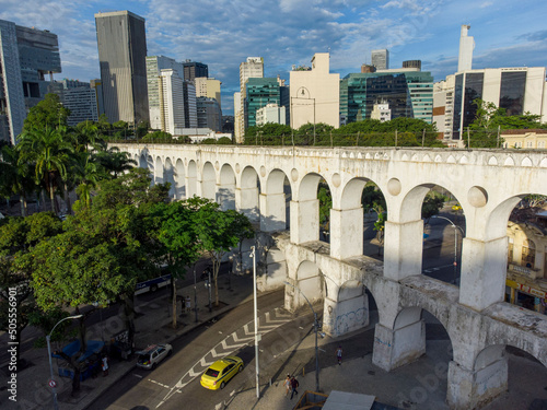 Carioca Aqueduct, an aqueduct in the city of Rio de Janeiro, Brazil. photo