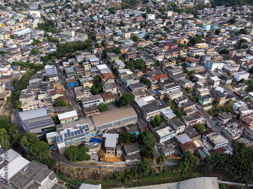 Принти на полотні Slum favela-style community city on the outskirts of Vitoria, Cariacica, Espirit