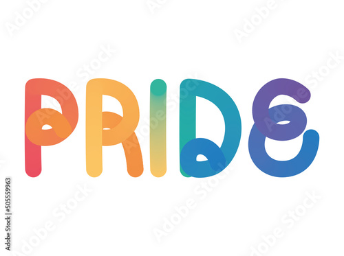 pride lettering design