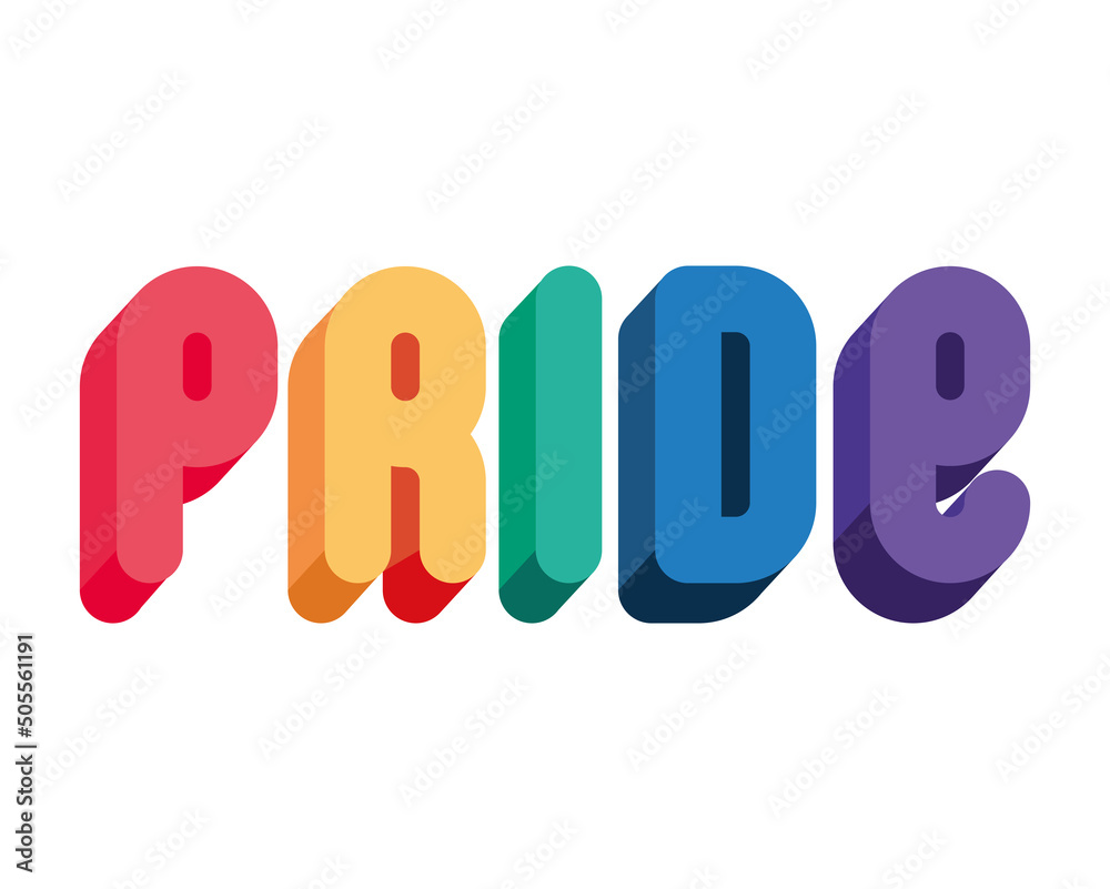 colored pride lettering colored pride lettering