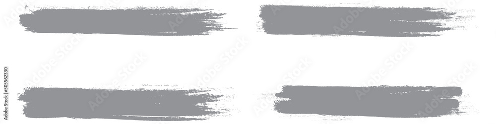 Grey brush stroke set isolated on background. Collection of trendy brush stroke vector for grey ink paint, grunge backdrop, dirt banner, watercolor design and dirty texture. Brush stroke vector Grey brush stroke set isolated on background. Collection of trendy brush stroke vector for grey ink paint, grunge backdrop, dirt banner, watercolor design and dirty texture. Brush stroke vector