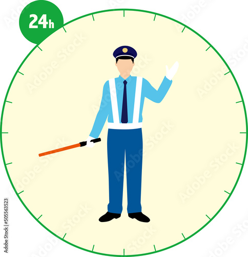 交通誘導員の24時間