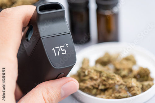 Portable electronic vaporizer, medical marijuana