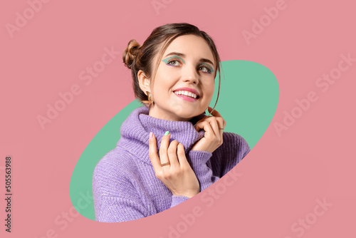 Beautiful young woman with ...