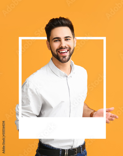 Handsome smiling young man ...