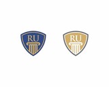 Letters RU, Law Logo Vector 001